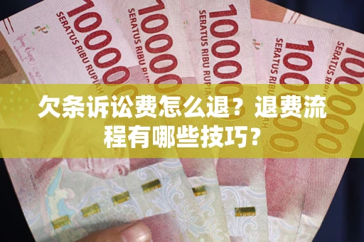 北京欠条诉讼费怎么退？退费流程有哪些技巧？