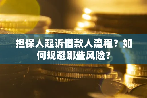北京担保人起诉借款人流程？如何规避哪些风险？