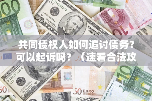 北京共同债权人如何追讨债务？可以起诉吗？（速看合法攻略）