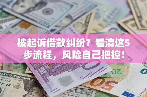 北京被起诉借款纠纷？看清这5步流程，风险自己把控！