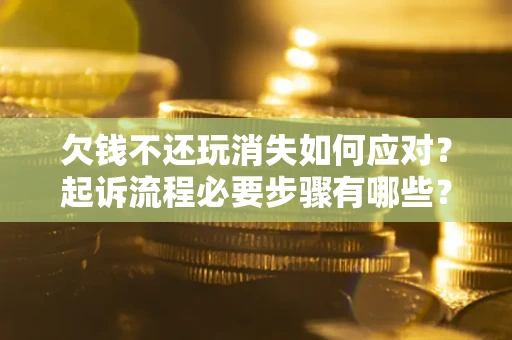 北京欠钱不还玩消失如何应对？起诉流程必要步骤有哪些？