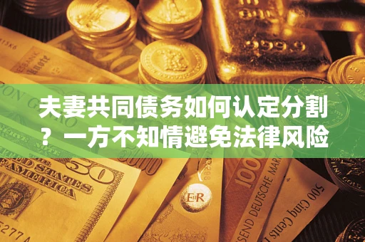 北京夫妻共同债务如何认定分割？一方不知情避免法律风险必看！